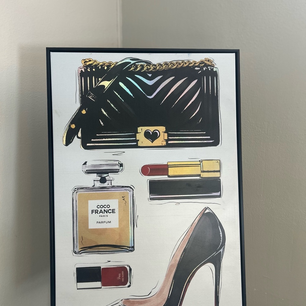 CHANEL Black and Gold Art Print